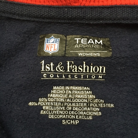 New England Patriots Embroidered Zip Up Hoodie Sweatshirt Small - Picture 4 of 6